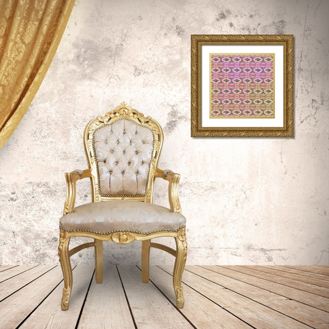Cherry Pops Surface Pattern 01 Gold Ornate Wood Framed Art Print with Double Matting by LightBoxJournal