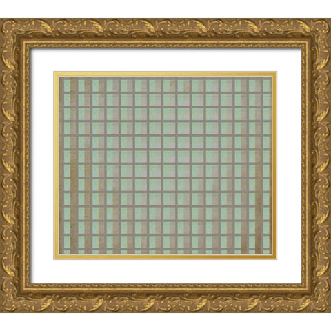 Vintage States Surface Pattern 08 Gold Ornate Wood Framed Art Print with Double Matting by LightBoxJournal