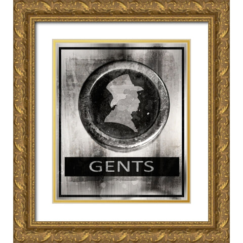 Farm bathroom signs 9 Gold Ornate Wood Framed Art Print with Double Matting by LightBoxJournal