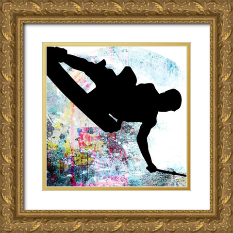 Extreme Wakeboard 4 Gold Ornate Wood Framed Art Print with Double Matting by LightBoxJournal