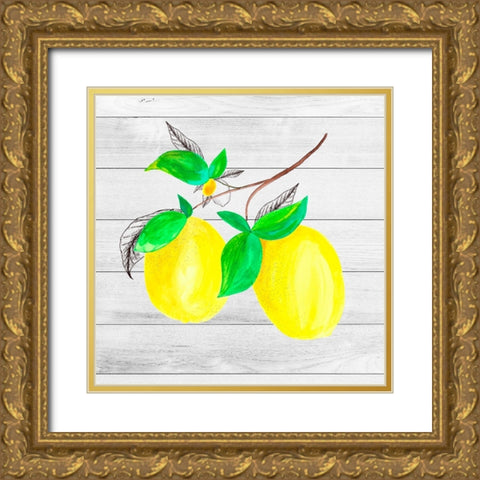 Farm Lemon 05 Gold Ornate Wood Framed Art Print with Double Matting by LightBoxJournal