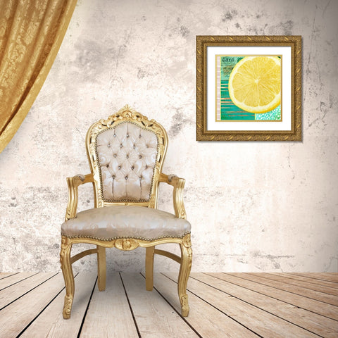 Gypsy Lemons 1 Gold Ornate Wood Framed Art Print with Double Matting by LightBoxJournal