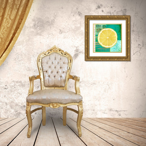 Gypsy Lemons 2 Gold Ornate Wood Framed Art Print with Double Matting by LightBoxJournal