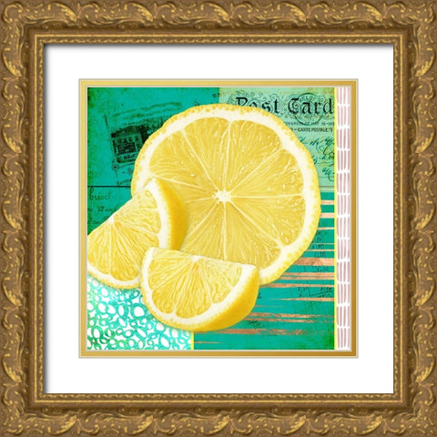 Gypsy Lemons 3 Gold Ornate Wood Framed Art Print with Double Matting by LightBoxJournal