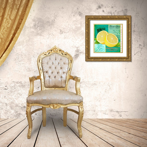 Gypsy Lemons 4 Gold Ornate Wood Framed Art Print with Double Matting by LightBoxJournal
