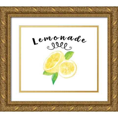 Just Lemons 2 Gold Ornate Wood Framed Art Print with Double Matting by LightBoxJournal