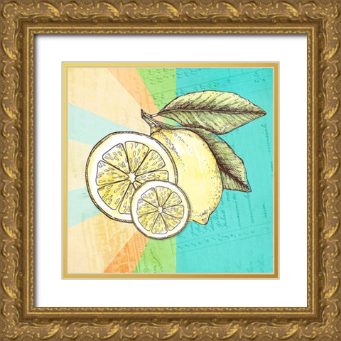 Simply Lemonade 8 Gold Ornate Wood Framed Art Print with Double Matting by LightBoxJournal