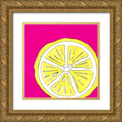 Summer time Citrus fun 1 Gold Ornate Wood Framed Art Print with Double Matting by LightBoxJournal