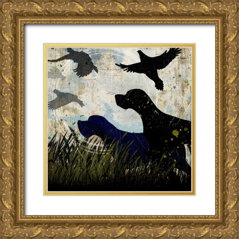 Classic Pointer 06 Gold Ornate Wood Framed Art Print with Double Matting by LightBoxJournal