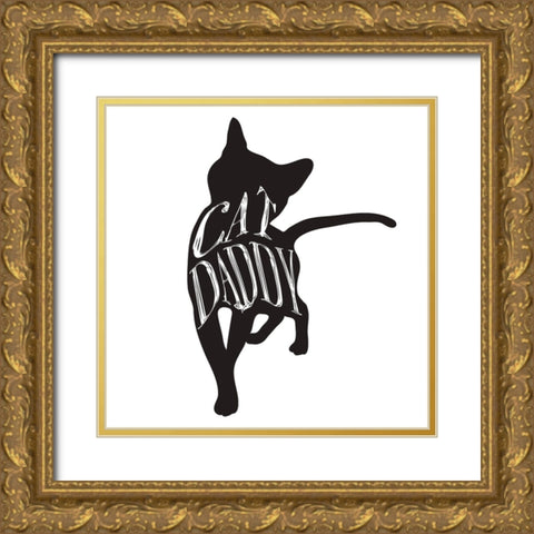 RescueCat 012 Gold Ornate Wood Framed Art Print with Double Matting by LightBoxJournal