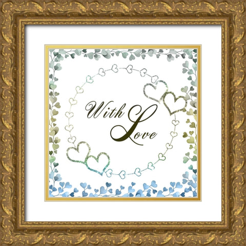 Our Love 02 Gold Ornate Wood Framed Art Print with Double Matting by LightBoxJournal