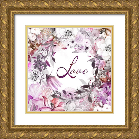 Our Love 05 Gold Ornate Wood Framed Art Print with Double Matting by LightBoxJournal