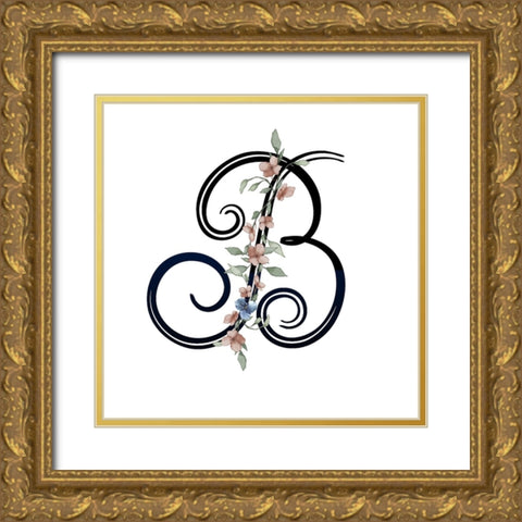 B Gold Ornate Wood Framed Art Print with Double Matting by LightBoxJournal