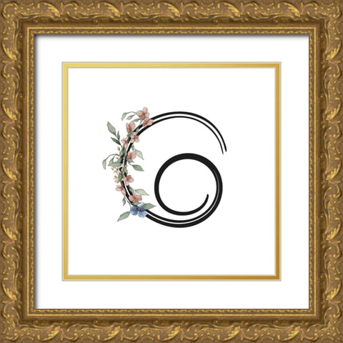 C Gold Ornate Wood Framed Art Print with Double Matting by LightBoxJournal