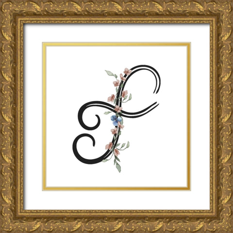 F Gold Ornate Wood Framed Art Print with Double Matting by LightBoxJournal