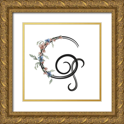 G Gold Ornate Wood Framed Art Print with Double Matting by LightBoxJournal