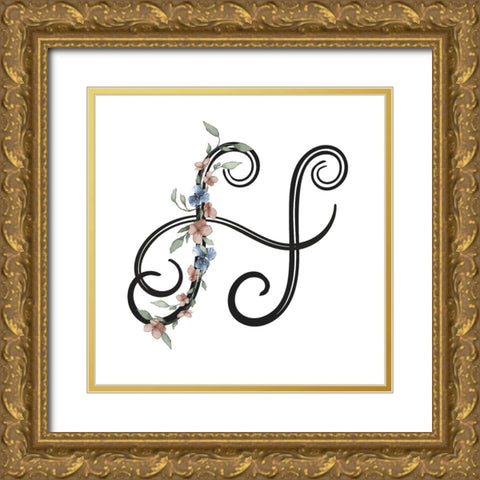 H Gold Ornate Wood Framed Art Print with Double Matting by LightBoxJournal