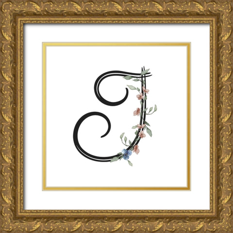 J Gold Ornate Wood Framed Art Print with Double Matting by LightBoxJournal