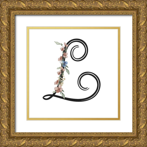 L Gold Ornate Wood Framed Art Print with Double Matting by LightBoxJournal