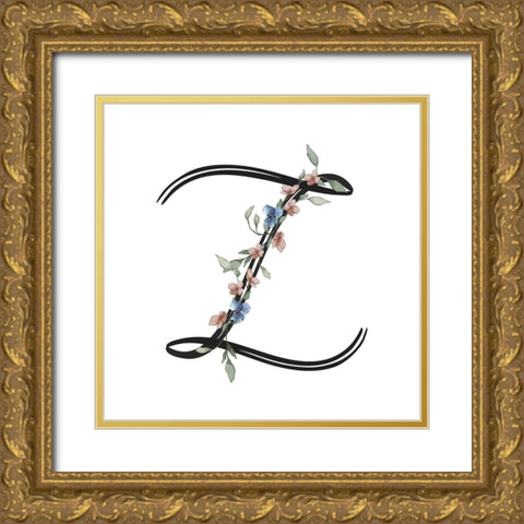 Z Gold Ornate Wood Framed Art Print with Double Matting by LightBoxJournal