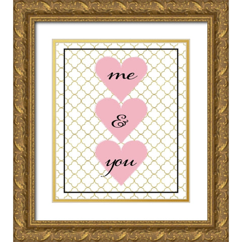 Love you 02 Gold Ornate Wood Framed Art Print with Double Matting by LightBoxJournal