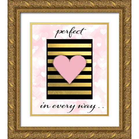 Love you 03 Gold Ornate Wood Framed Art Print with Double Matting by LightBoxJournal