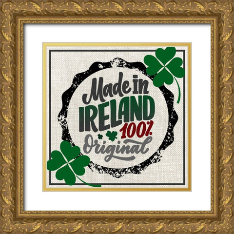 St. Patricks Day 1A Gold Ornate Wood Framed Art Print with Double Matting by LightBoxJournal