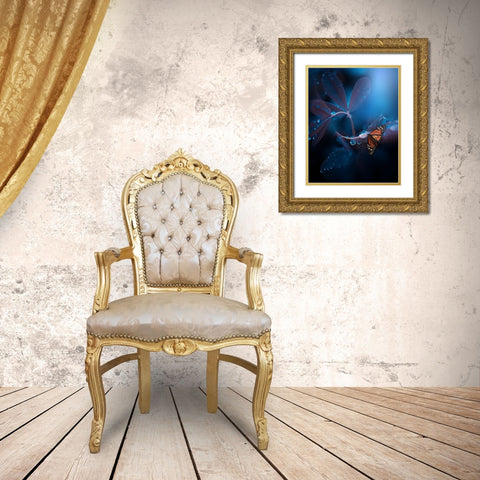 Other Worlds Gold Ornate Wood Framed Art Print with Double Matting by Love Grams
