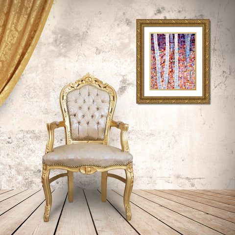 Incandescence Gold Ornate Wood Framed Art Print with Double Matting by Budan, Mandy