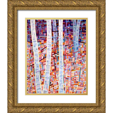 Incandescence Gold Ornate Wood Framed Art Print with Double Matting by Budan, Mandy