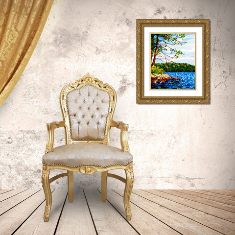 View From Mazengah Gold Ornate Wood Framed Art Print with Double Matting by Budan, Mandy