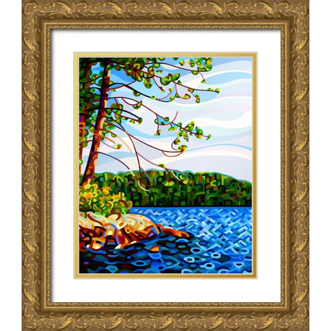 View From Mazengah Gold Ornate Wood Framed Art Print with Double Matting by Budan, Mandy