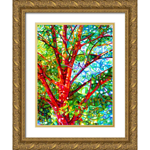 Summer Medley Gold Ornate Wood Framed Art Print with Double Matting by Budan, Mandy