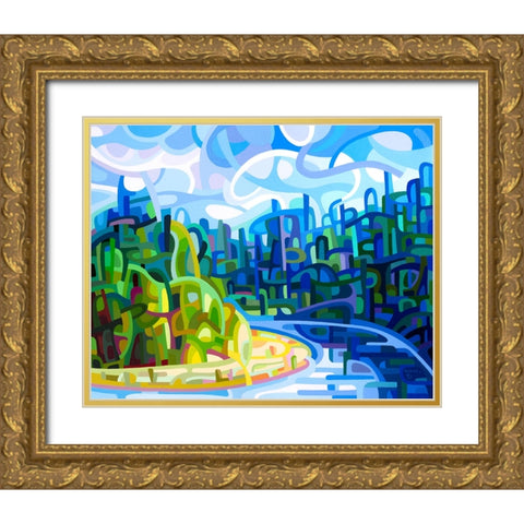 July Progression Gold Ornate Wood Framed Art Print with Double Matting by Budan, Mandy