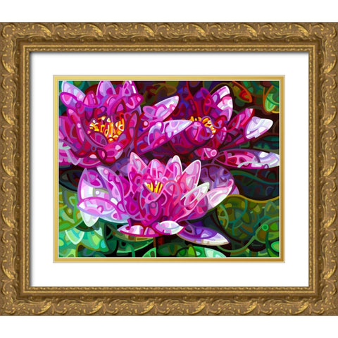 Triumvirate Gold Ornate Wood Framed Art Print with Double Matting by Budan, Mandy