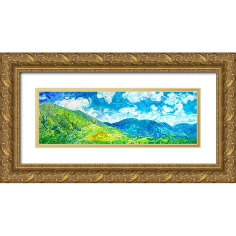 Emerald Moments Gold Ornate Wood Framed Art Print with Double Matting by Budan, Mandy