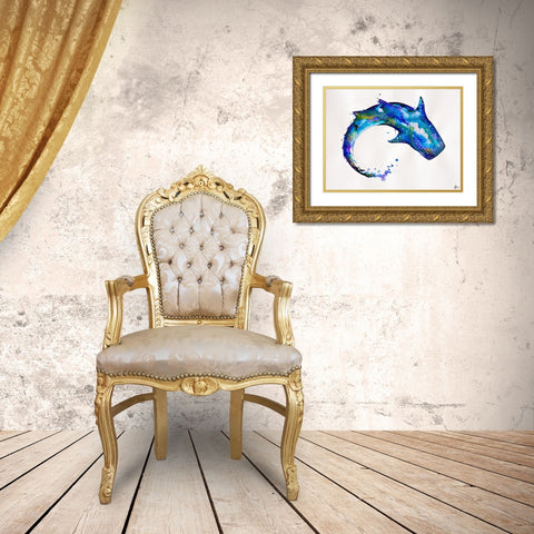 Celestial Gold Ornate Wood Framed Art Print with Double Matting by Allante, Marc