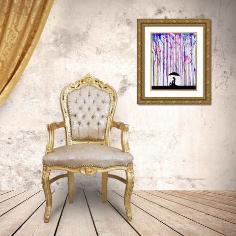 Cradle Gold Ornate Wood Framed Art Print with Double Matting by Allante, Marc