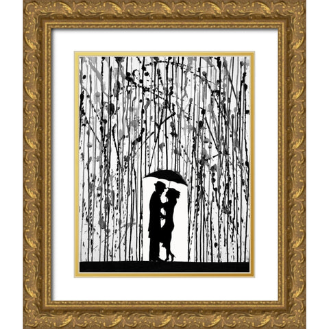 Film Noir Gold Ornate Wood Framed Art Print with Double Matting by Allante, Marc