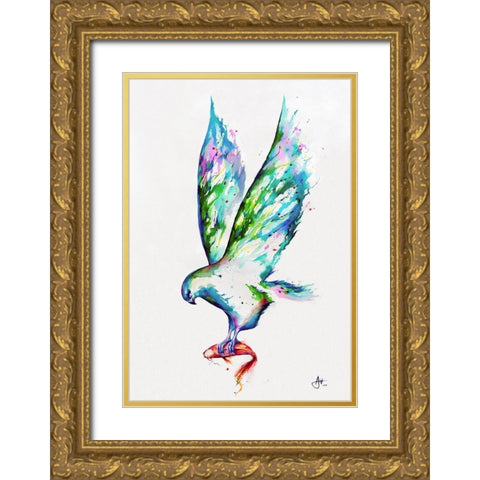 Midas Gold Ornate Wood Framed Art Print with Double Matting by Allante, Marc