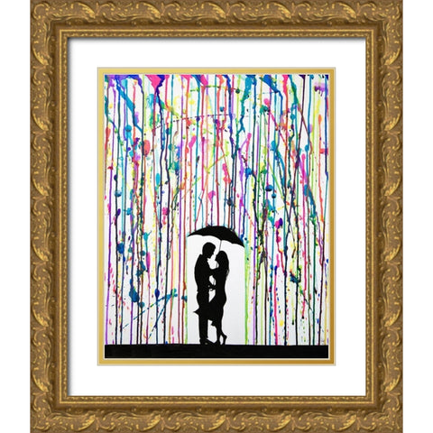 Precipice Gold Ornate Wood Framed Art Print with Double Matting by Allante, Marc