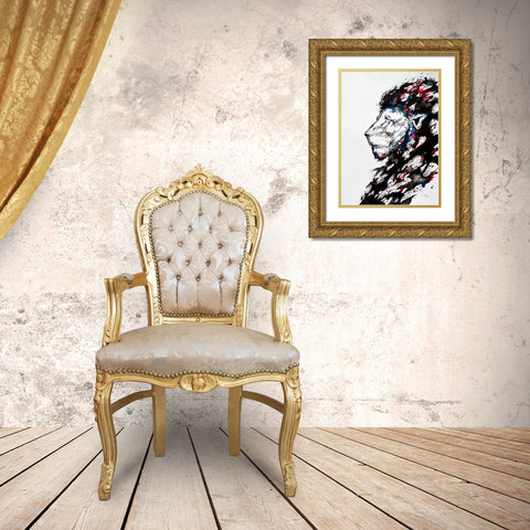 Repose Gold Ornate Wood Framed Art Print with Double Matting by Allante, Marc
