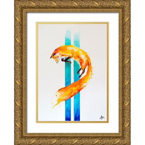 As Above-So Below Gold Ornate Wood Framed Art Print with Double Matting by Allante, Marc