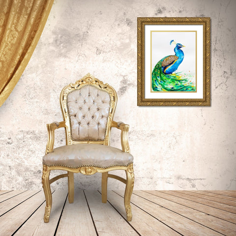 Aphrodite Gold Ornate Wood Framed Art Print with Double Matting by Allante, Marc