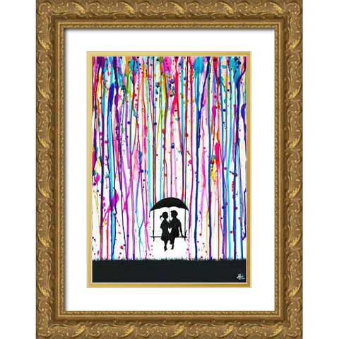 Days Gone By Gold Ornate Wood Framed Art Print with Double Matting by Allante, Marc