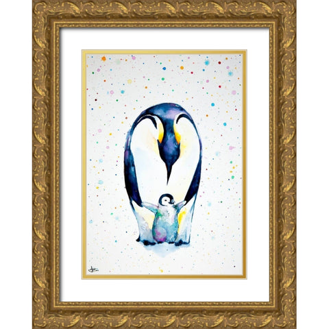 Little Steps Gold Ornate Wood Framed Art Print with Double Matting by Allante, Marc
