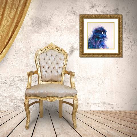 Monkey Business Gold Ornate Wood Framed Art Print with Double Matting by Allante, Marc