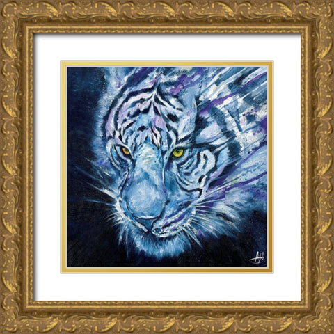 Nightstalker Gold Ornate Wood Framed Art Print with Double Matting by Allante, Marc