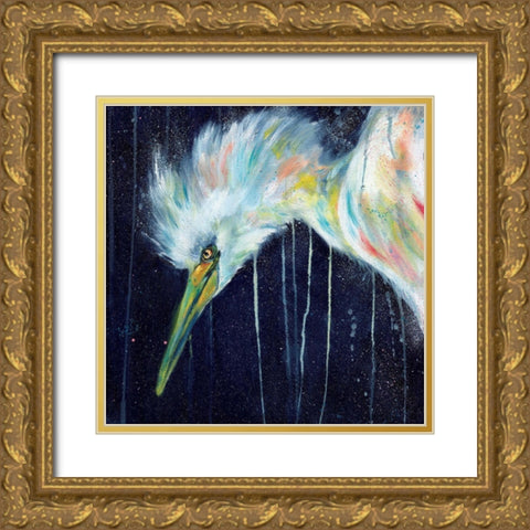 Silence Gold Ornate Wood Framed Art Print with Double Matting by Allante, Marc