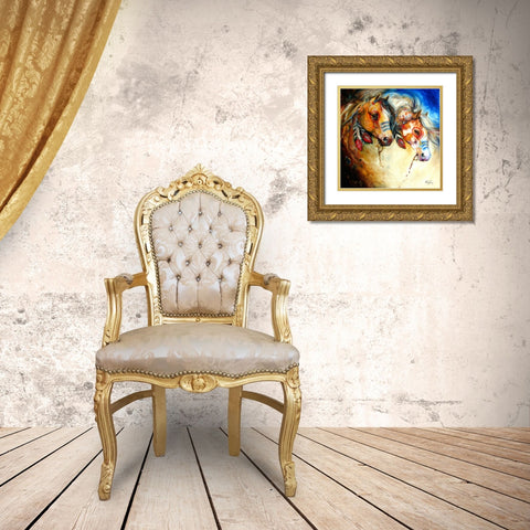 Warrior Spirits 2 Gold Ornate Wood Framed Art Print with Double Matting by Baldwin, Marcia